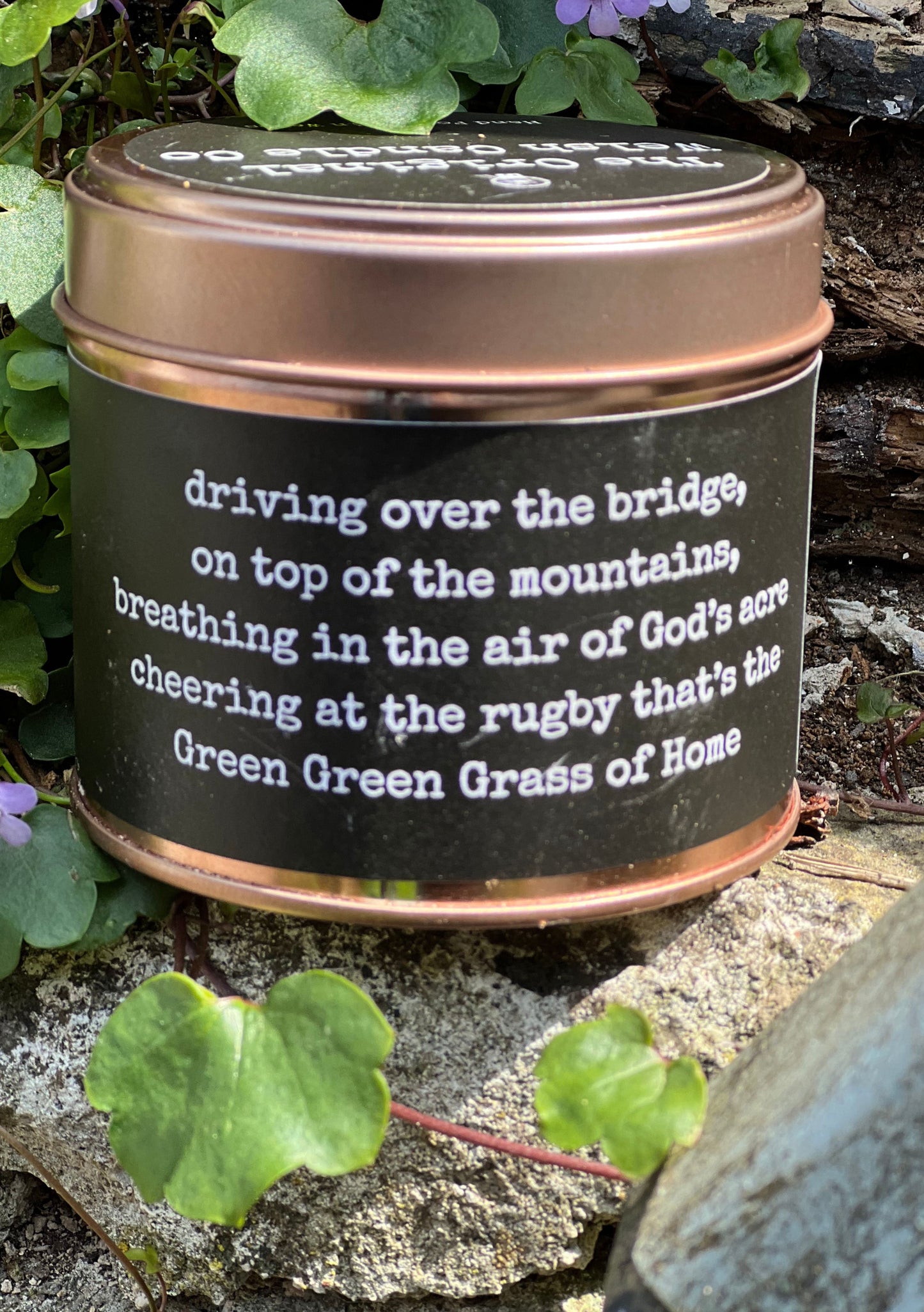 Green Green Grass of Home scented soy candle