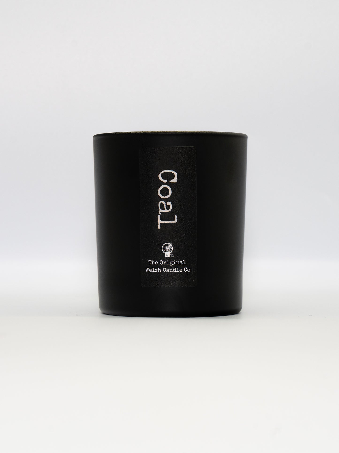 Coal scented soy candle in luxury black jar - the perfect Welsh gift