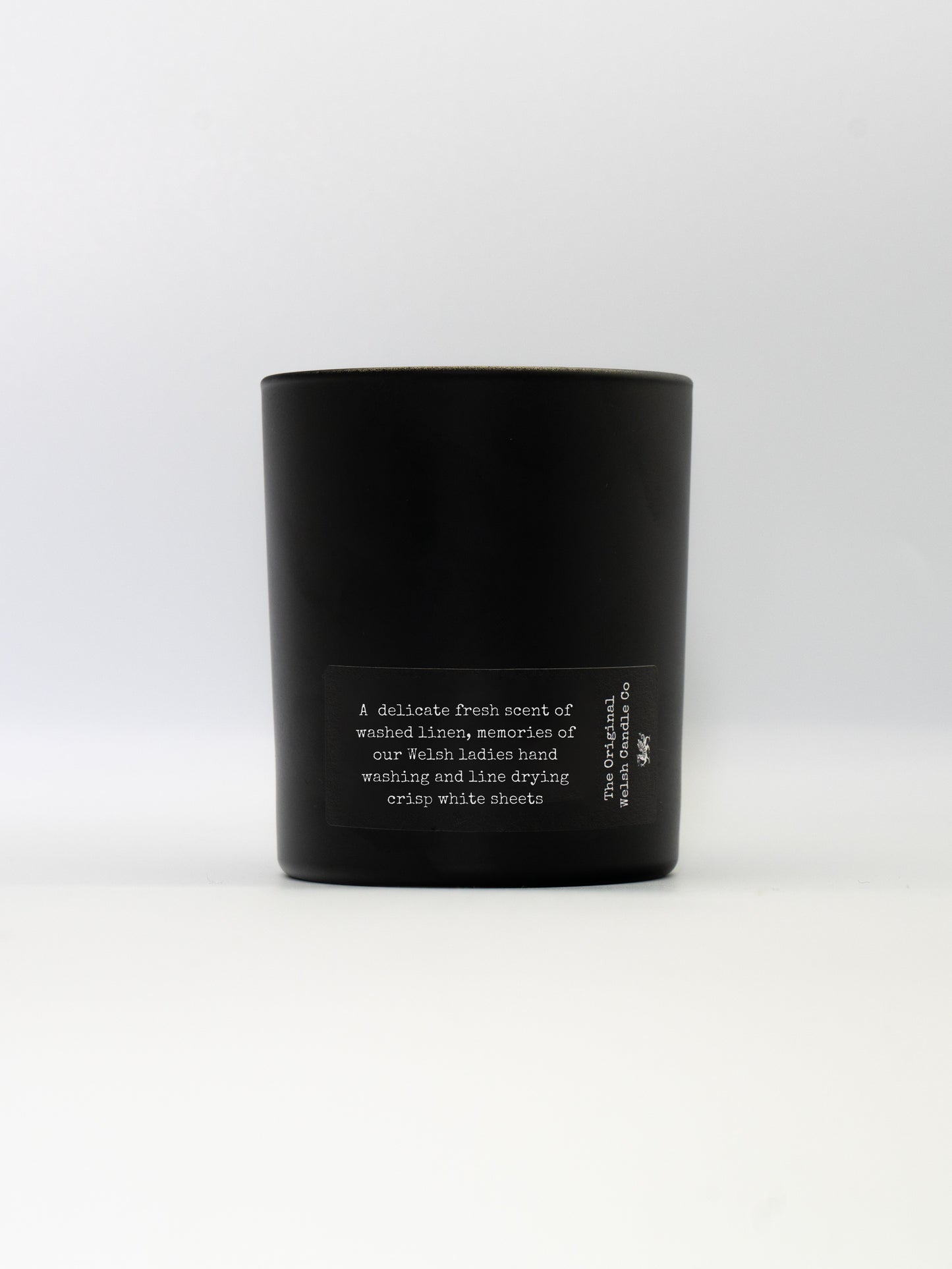 Cwm Rhondda glass jar candle 30cl - Fresh Linen scented soy candle