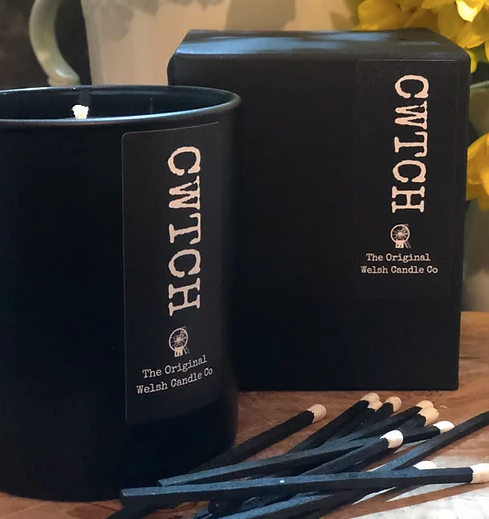 Cwtch scented glass soy candle 30cl - Rose & Oud