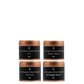 Set of 4 copper tin candles