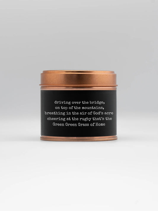 Green Green Grass of Home scented soy candle