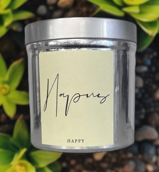 Hapus - Happy scented soy candle with Bergamot & vetiver